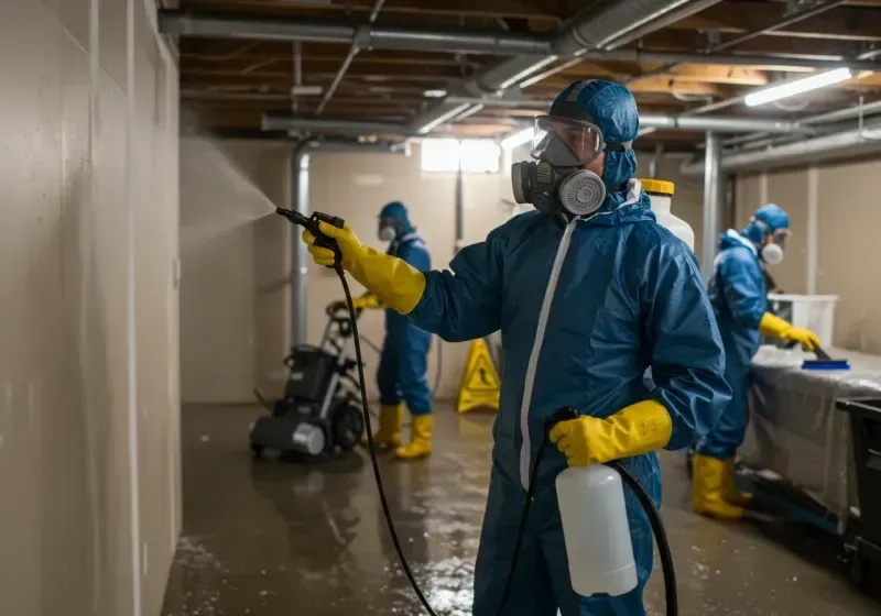 Basement Sanitization and Antimicrobial Treatment process in McMurray, PA