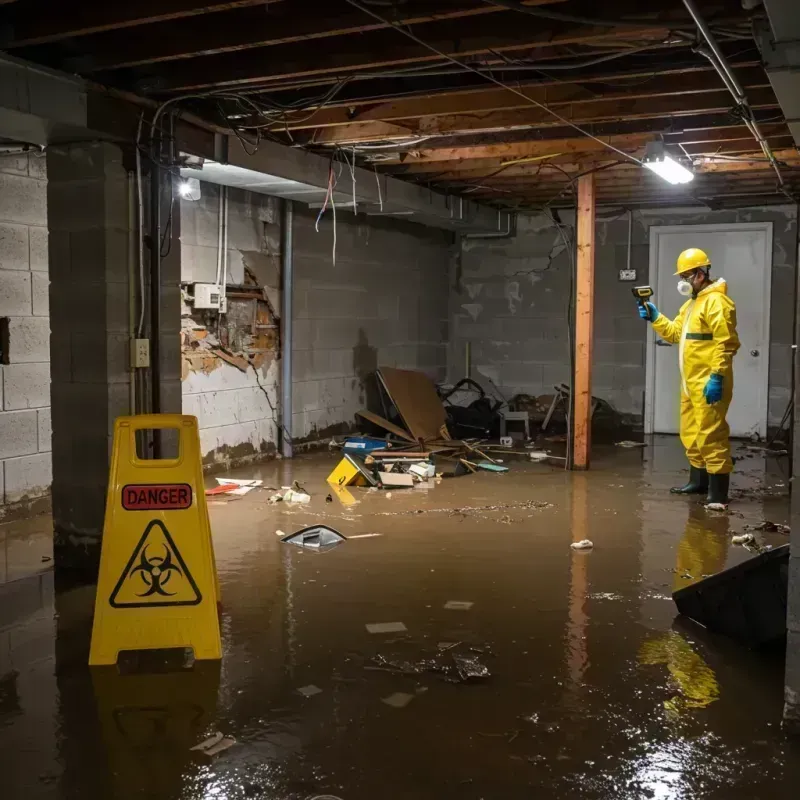 Flooded Basement Electrical Hazard in McMurray, PA Property